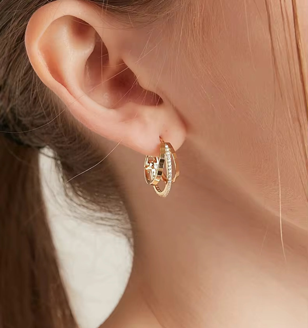 Auréole Triple Hoops