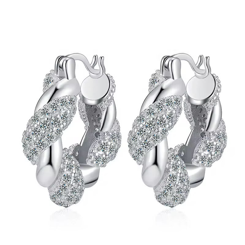 Aurora Pavé Hoops