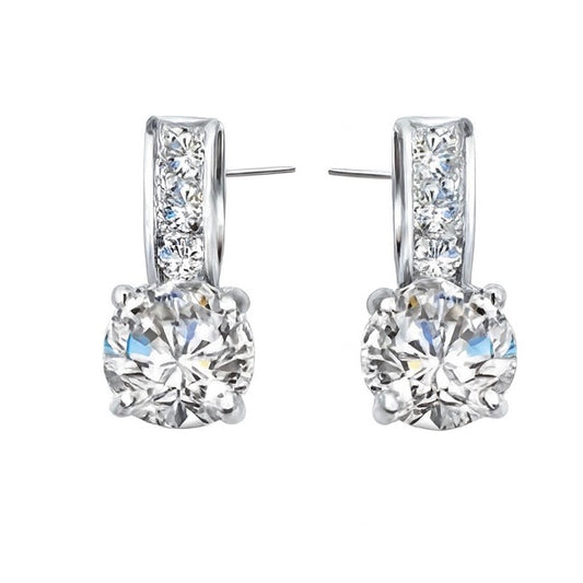 Radiant Grace Silver Earrings