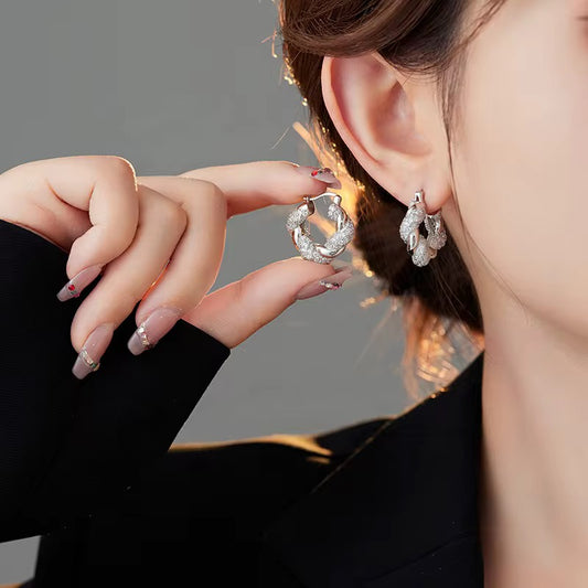 Aurora Pavé Hoops