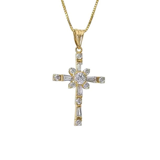 Éclat Cross Necklace