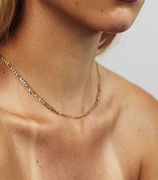 Améla Figaro Chain 18K Gold Plated on Sterling Silver (5mm)