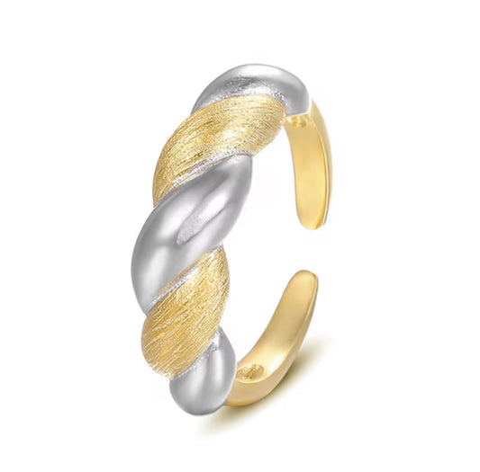 Lucea Two-Tone Braided Ring