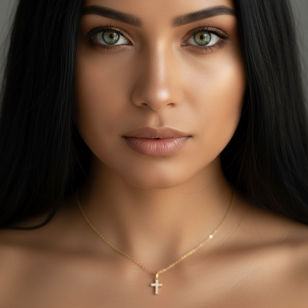 Éclat Cross - Close-up Green Eyes